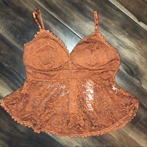 Spaghetti Strap Lace Top